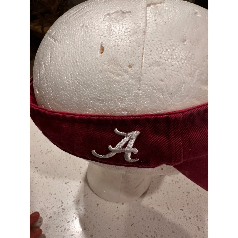 Vintage Titleist Alabama Crimson Tide Golf Visor Maroon Twins Enterprise Hat - Picture 2 of 6